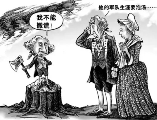 華盛頓砍倒櫻桃樹